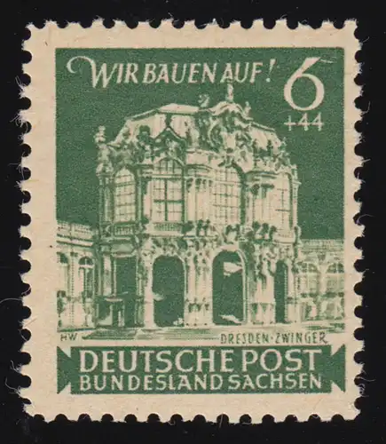 64II Wiederaufbau Zwinger 6 Pf mit PLF II weißer Fleck im 2. Portal, **