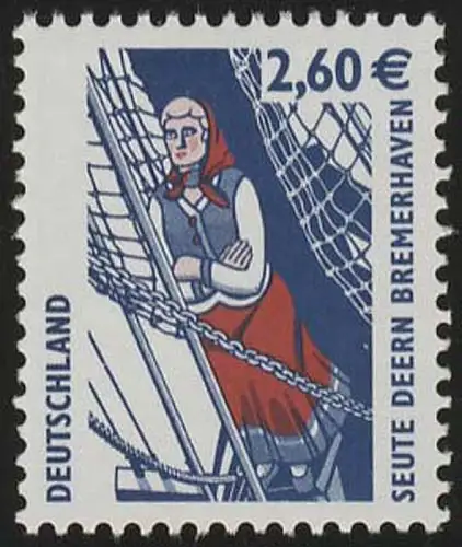 2322 SWK 2,60 Euro Seute Deern SAD Typ III Marke, postfrisch **