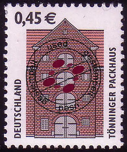 2299 SWK 0,45 Euro Tönninger Packhaus, O