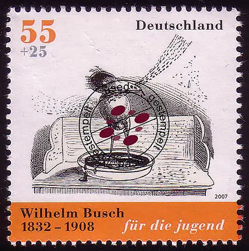 2607 Jugend Wilhelm Busch 55+25 C, gestempelt O