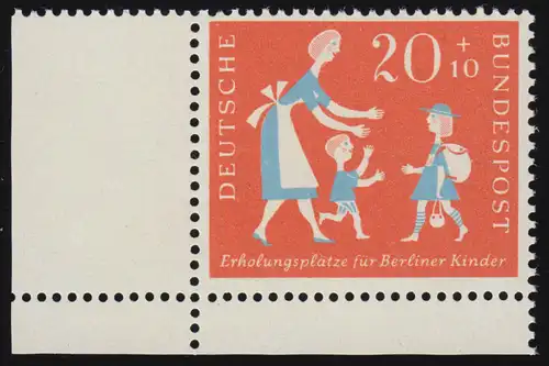 251 Berliner Kinder 20+10 Pf ** Ecke u.l.
