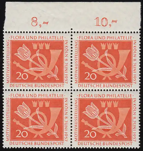 254 Flora und Philatelie ** OR-Vbl.