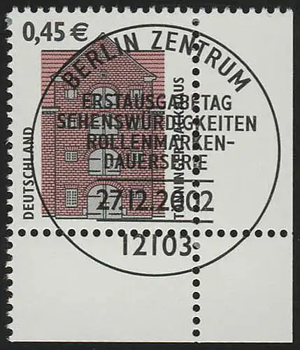 2299 SWK 0,45 Euro Ecke ur ESST Berlin