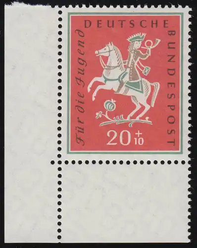 287 Jugend Volkslieder 20+10 Pf ** Ecke u.l. 1-dg