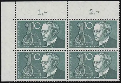 284 Rudolf Diesel ** Eck-Vbl o.l.
