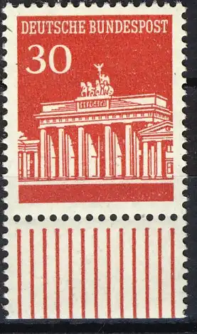 508 Brandenb. Tor 30 Pf Unterrand ** postfrisch