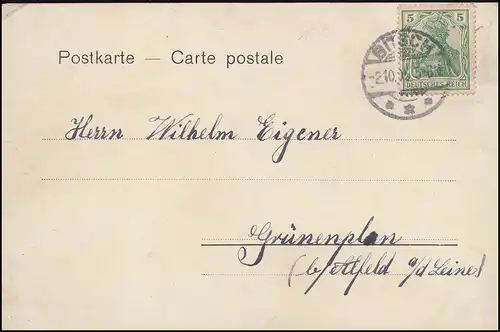 AK Gruss aus Bitsch (Lothringen) - Bahnhof, BITSCH 2.10.1905