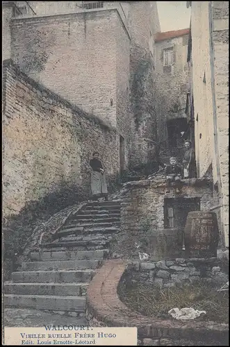 Feldpost BS Landsturm-Infanterie-Battl. ERFURT AK Walcourt geschrieben 24.4.1916