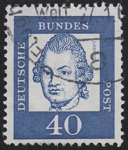 355y Bed. Deutsche y 40 Pf, Einzelmarke + Nr. O