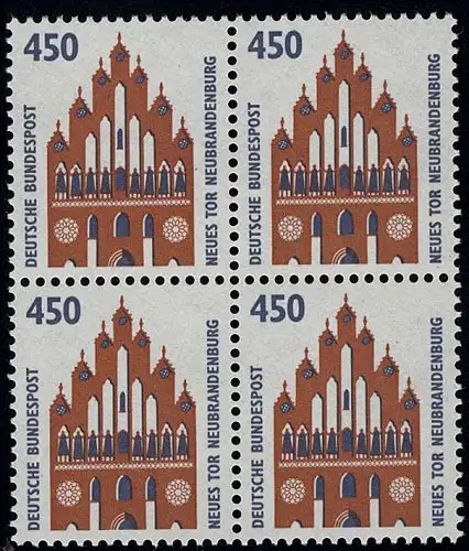 1623 SWK 450 Pf Viererblock ** postfrisch