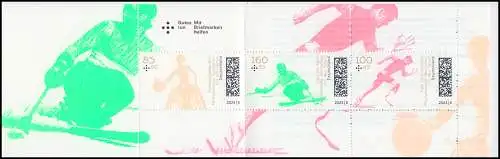 126 MH Sporthilfe - Paraolympische Sportarten, postfrisch ** / MNH