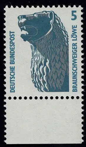 1448u SWK 5 Pf Unterrand ** postfrisch