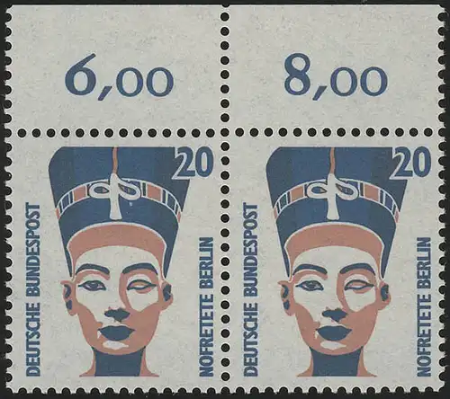 1398 SWK 20 Pf Paar OR ** postfrisch