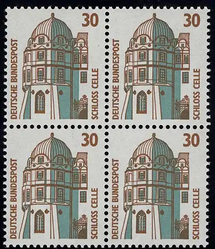 1339 SWK 30 Pf Viererblock ** postfrisch