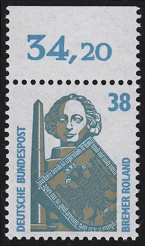 1400 SWK 38 Pf Oberrand ** postfrisch