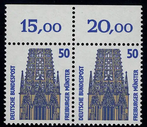 1340 SWK 50 Pf Paar OR ** postfrisch