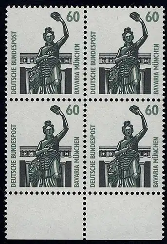 1341 SWK 60 Pf UR-Viererbl. ** postfrisch