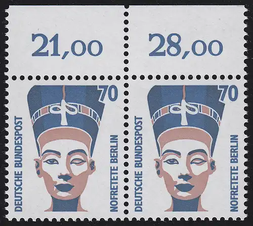 1374 SWK 70 Pf Paar OR ** postfrisch