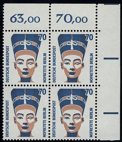 1374 SWK 70 Pf Eck-Vbl. or ** postfrisch