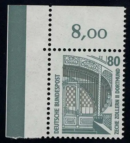 1342 SWK 80 Pf Ecke ol ** postfrisch