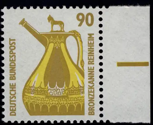 1380 SWK 90 Pf Seitenrand re. ** postfrisch