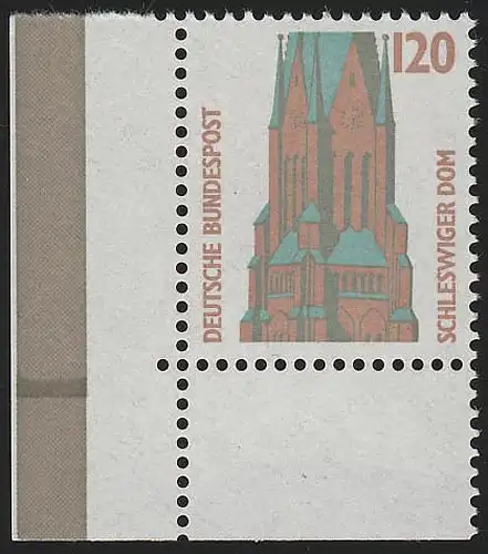 1375 SWK 120 Pf Ecke ul MIT Naht ** postfrisch