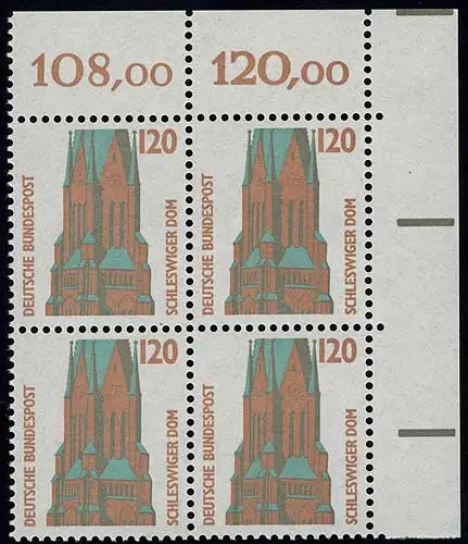 1375 SWK 120 Pf Eck-Vbl. or ** postfrisch