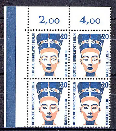 831 SWK 20 Pf Eck-Vbl. ol ** postfrisch