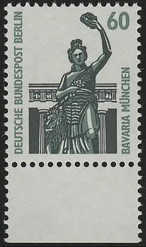 795 SWK 60 Pf Unterrand ** postfrisch