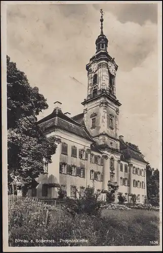 Landpost Lippersreute über Überlingen / Bodensee 28.6.33 auf AK Birnau Kirche