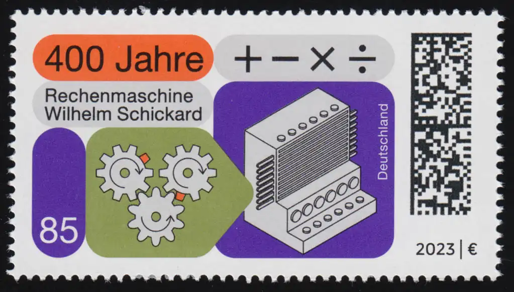 3786 Rechenmaschine von Wilhelm Schickard, postfrisch ** / MNH