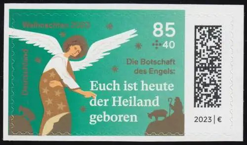 3799 Weihnachten: Heiland geboren - selbstklebend, postfrisch **/MNH