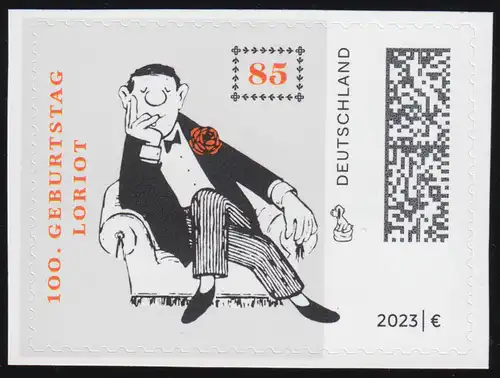 3800 Loriot auf dem Sofa - selbstklebend, postfrisch **/MNH