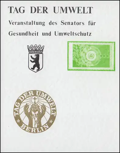 Tag der Umwelt 1973: Veranstaltung des Senators für Gesundheit und Umweltschutz