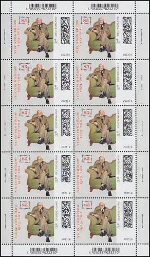 3794 Bülow auf dem Sofa  - 10er-Bogen ** / MNH