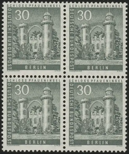 148w Stadtbilder 30 Pf Viererblock ** postfrisch