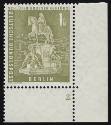 153v Stadtbilder 1 DM Ecke ur Formnummer FN2, postfrisch **