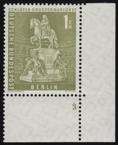 153v Stadtbilder 1 DM Ecke ur Formnummer FN3 ** postfrisch