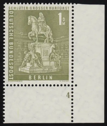 153v Stadtbilder 1 DM Ecke ur Formnummer FN4, postfrisch **