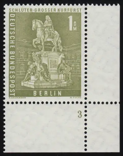 153w Stadtbilder 1 DM Ecke ur Formnummer FN3 dg-dg ** postfrisch