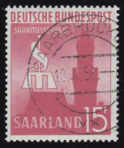 Saarland 435 Saarmesse Saarbrücken 1958, O