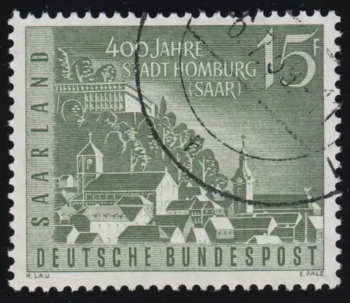 Saarland 436 Stadt Homburg 1958, O