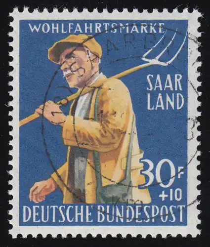 Saarland 444 Wohlfahrt Landwirtschaft 30 Fr, O