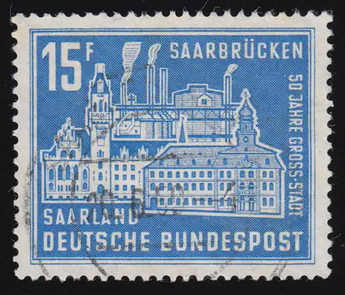 Saarland 446 Großstadt Saarbrücken 1959, O