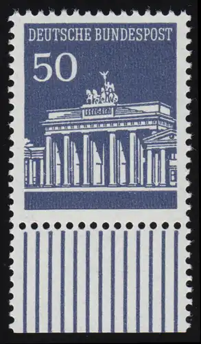 509 Brandenb. Tor 50 Pf Unterrand ** postfrisch