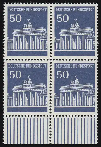 509 Brandenb. Tor 50 Pf UR-Viererbl. ** postfrisch