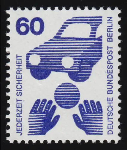 409 Unfall 60 Pf, Einzelmarke + Nr. **