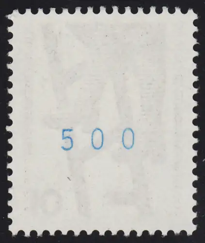 695d Unfall blaue Nr. 10 Pf, Rollenanfang 1 mit Nr. 500 **