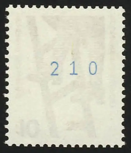 695d Unfall blaue Nr. 10 Pf, Einzelmarke + Nr. **