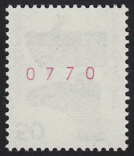 700b Unfall rote Nr. 50 Pf 1000er-Rolle, Einzelmarke + Nr. **